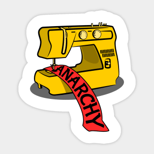 Anarchy Sewing Machine Sticker